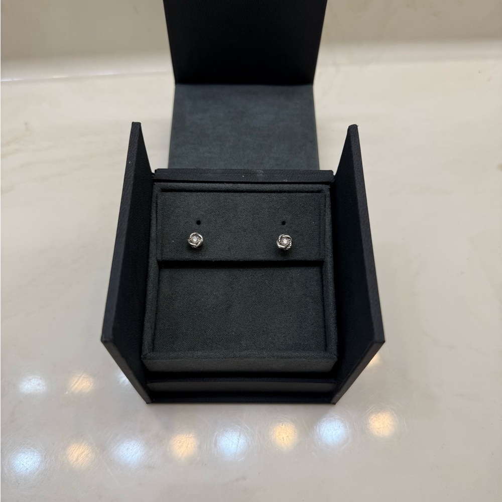 David Yurman Infinity diamond earrings